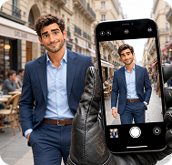 Пример фотографирования лица смартфоном