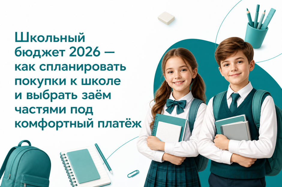 Подготовка к школе без кассового разрыва: как спланировать покупки и рассчитать платёж по POS‑займу или займу частями