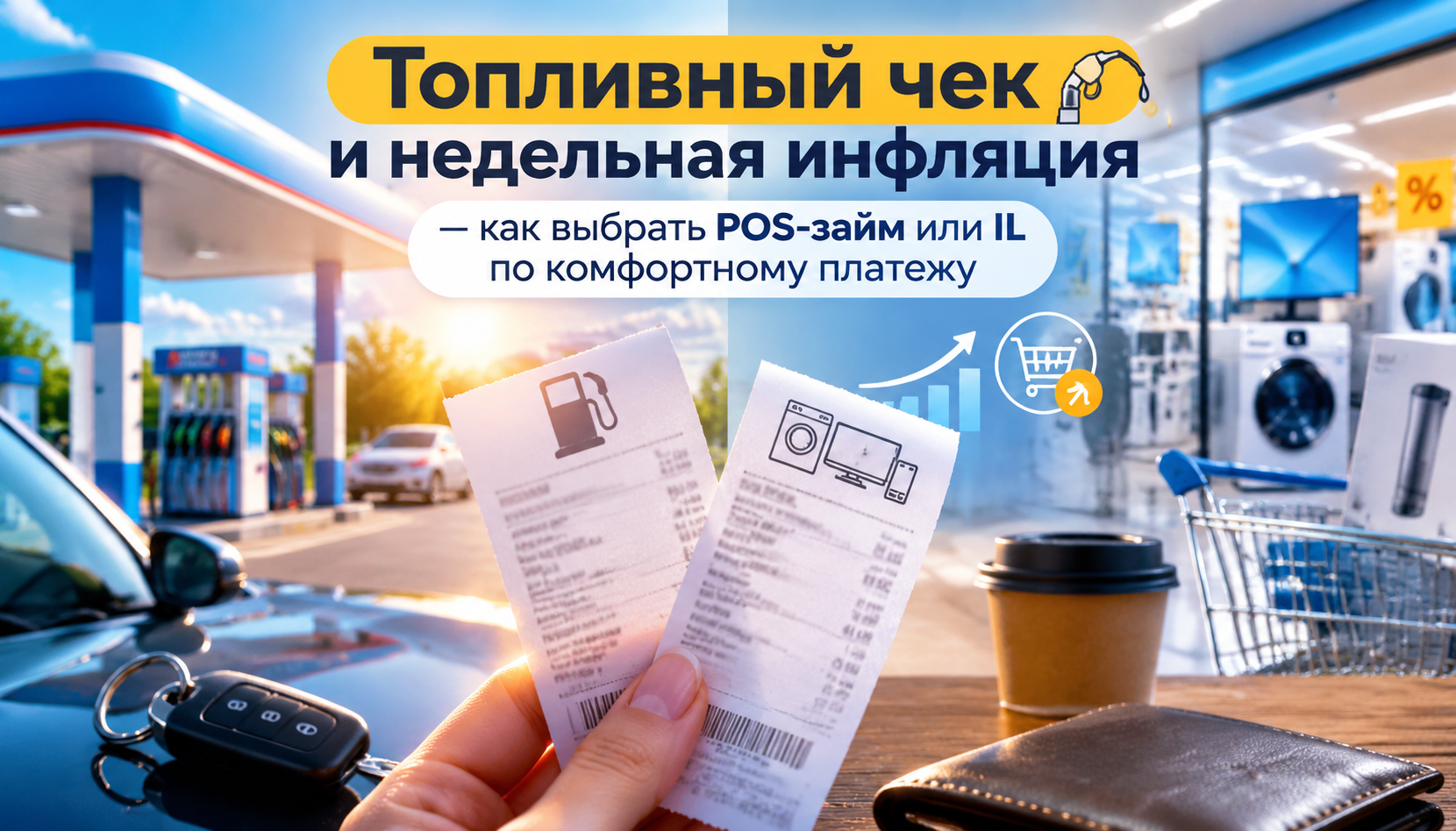 Инфляция замедлилась, а топливо растёт: как выбрать POS-займ или IL по комфортному платежу
