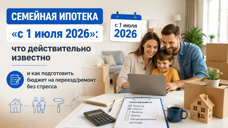 Семейная ипотека в июле 2026: как не сорвать сделку из‑за расходов после подписания