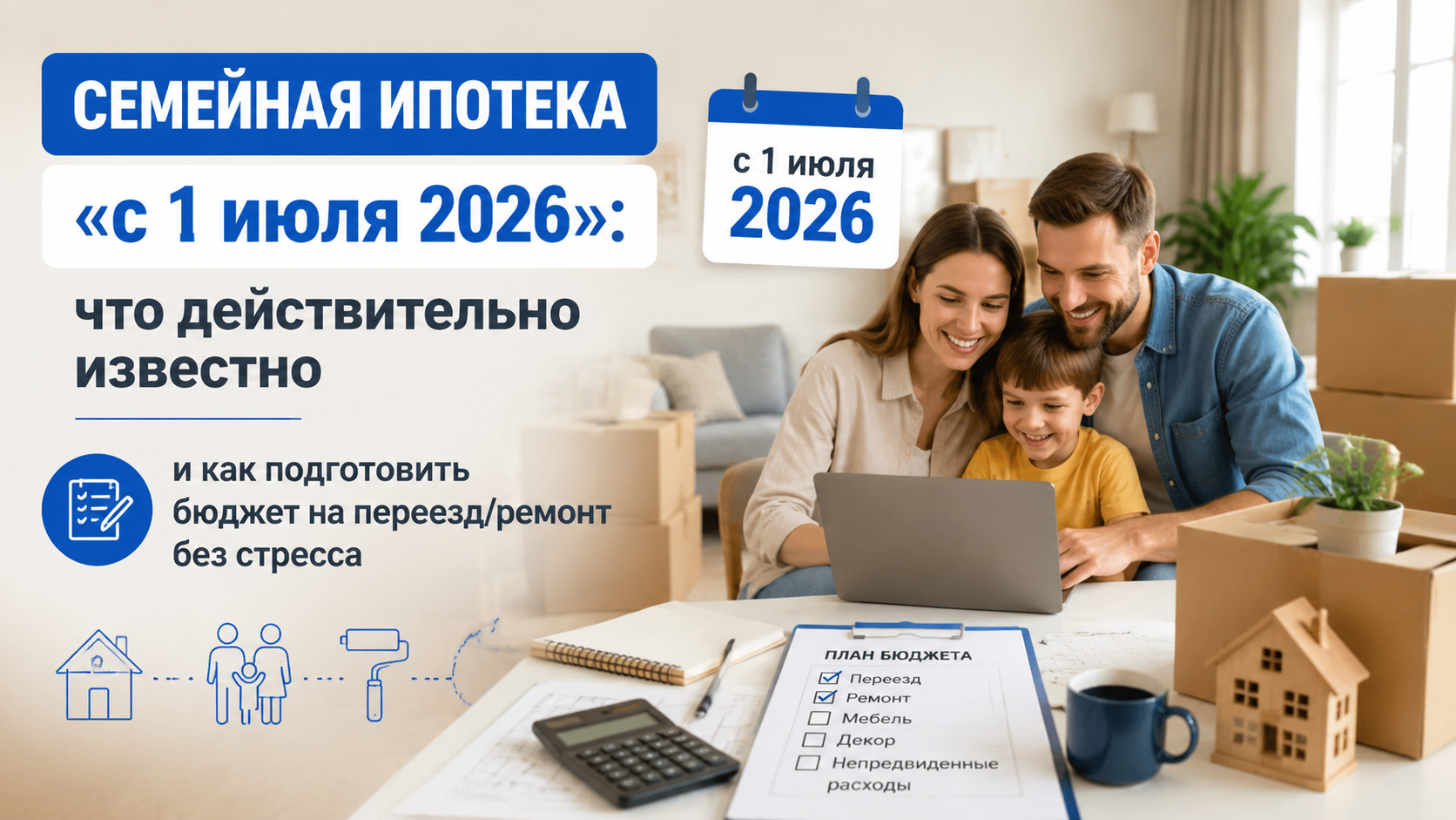 Семейная ипотека в июле 2026: как не сорвать сделку из‑за расходов после подписания