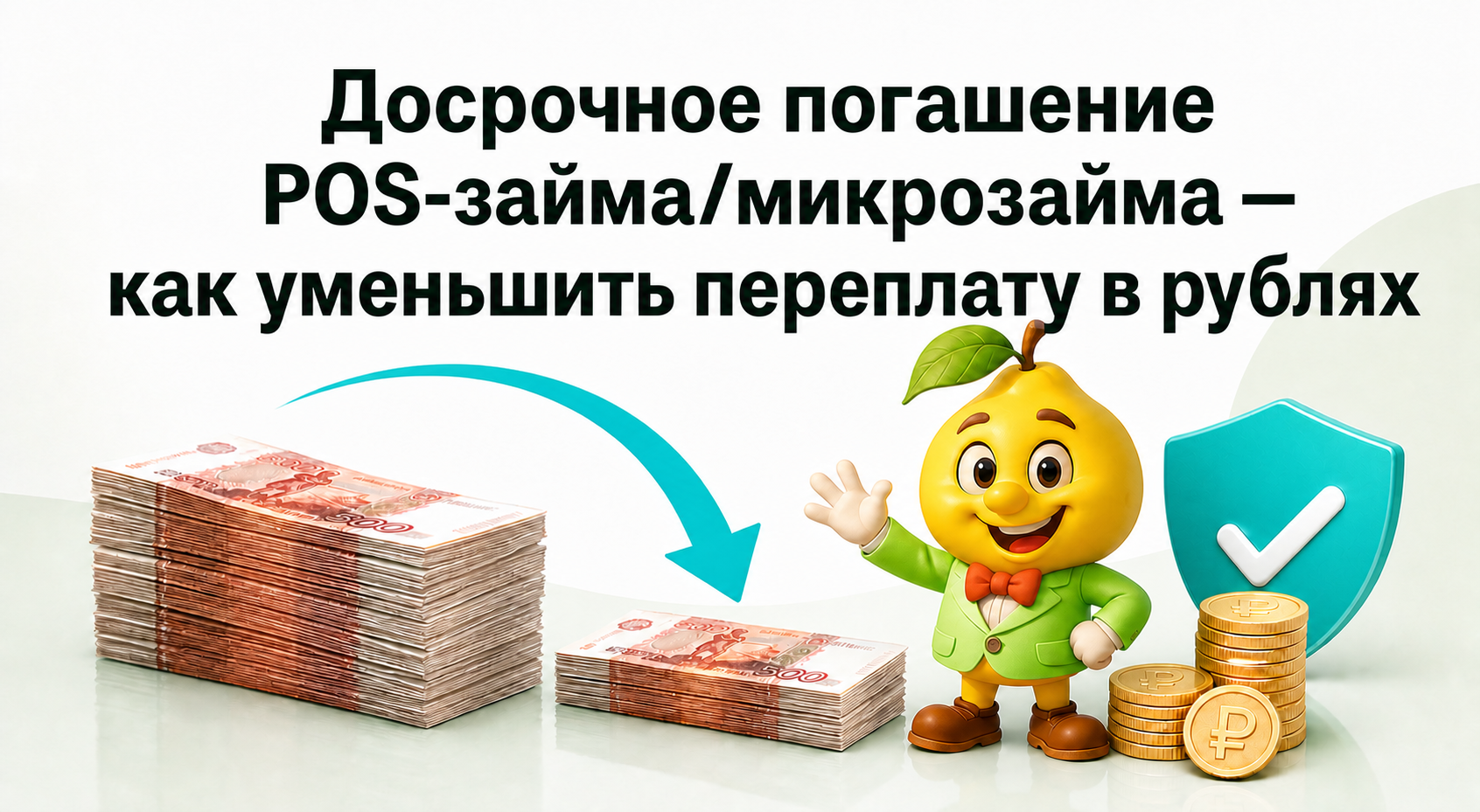 Досрочное погашение POS-займа: как за 15 минут уменьшить переплату в рублях и быстрее закрыть покупку
