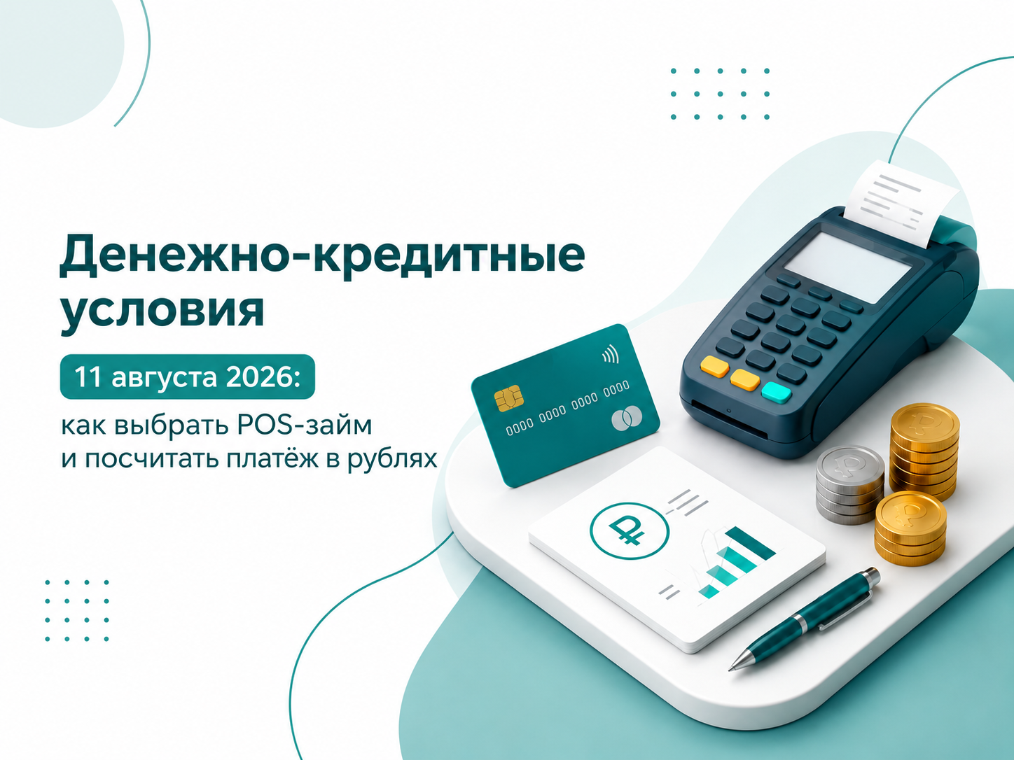 Денежно-кредитные условия 11 августа: как выбрать POS-займ по платежу